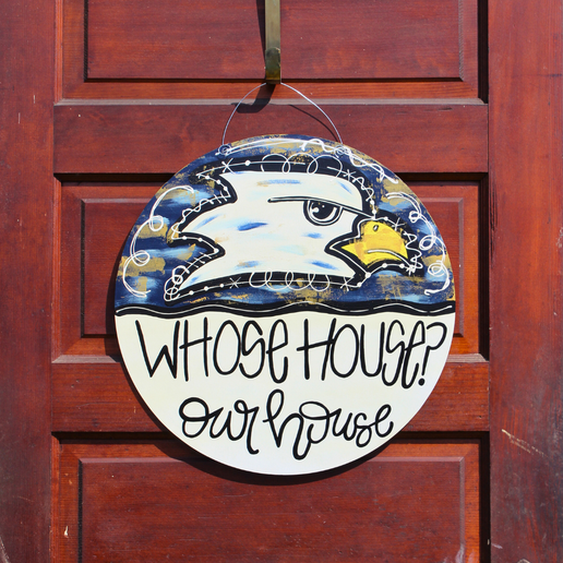 Whose House Door Hanger