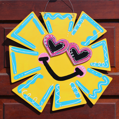 Smiley Sun Door Hanger