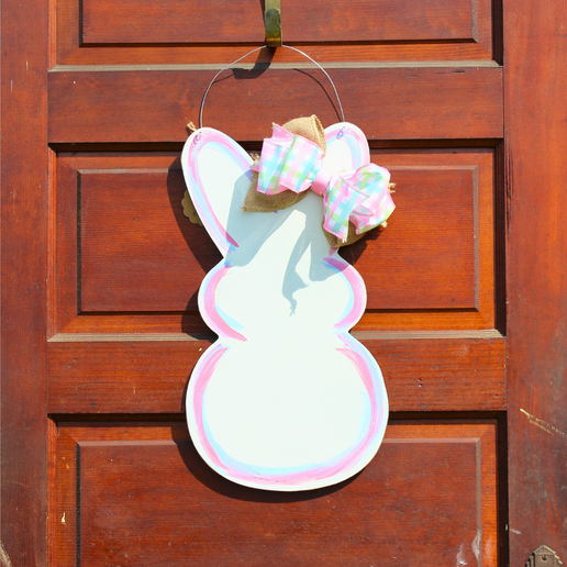 Pastel Bunny Door Hanger