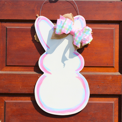 Pastel Bunny Door Hanger
