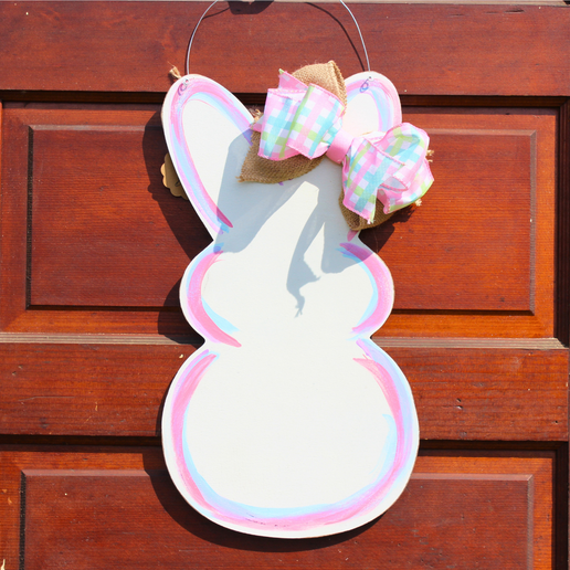 Pastel Bunny Door Hanger